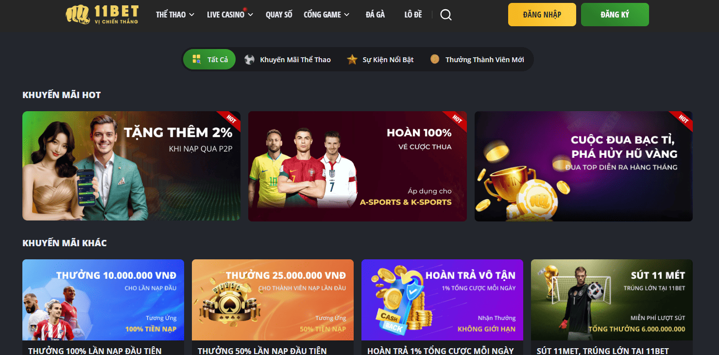 Sân chơi 11BET có đặc điểm nổi bật thu hút gì?
