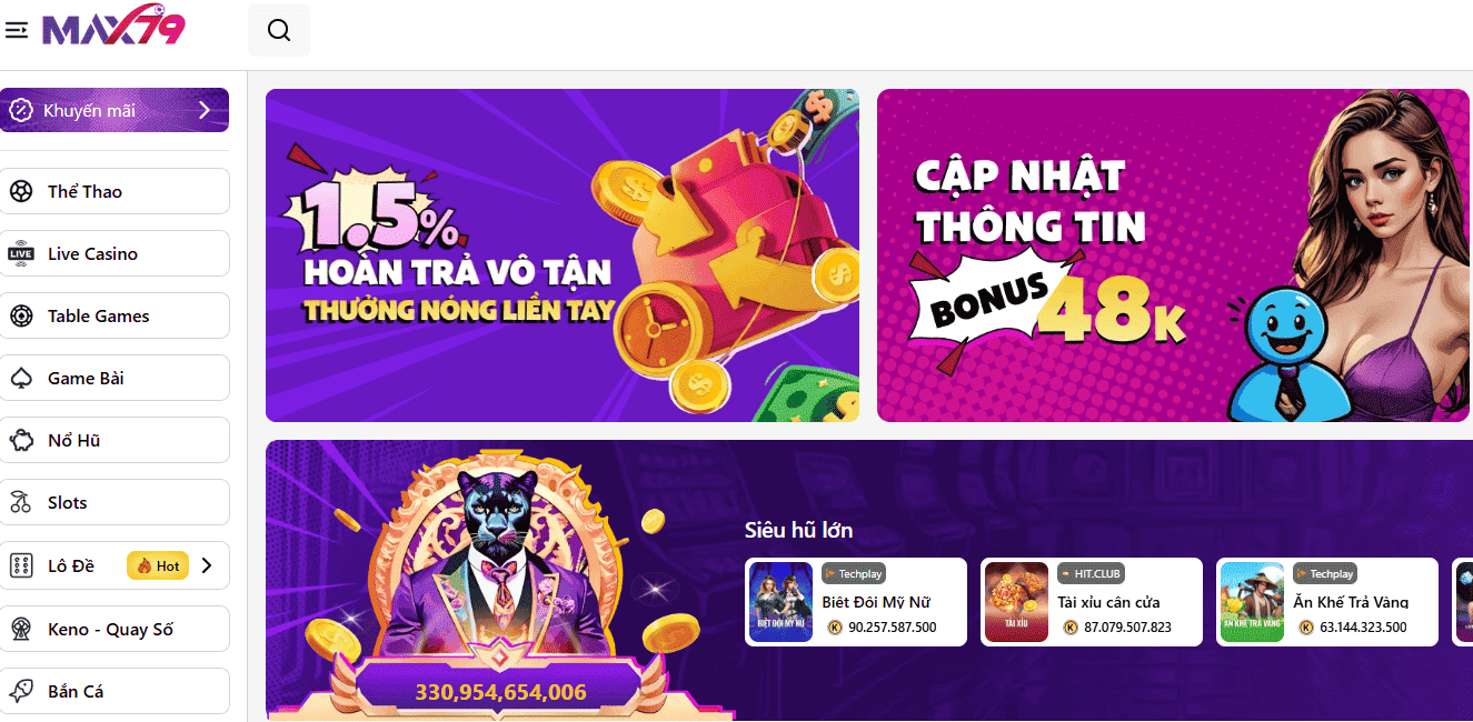 Tổng quan về nhà cái MAX79